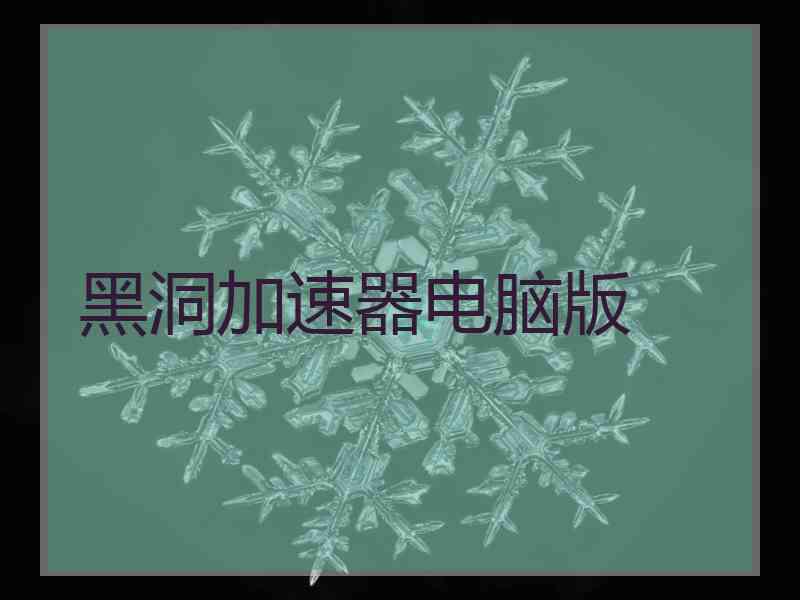 黑洞加速器电脑版 黑洞加速器电脑版