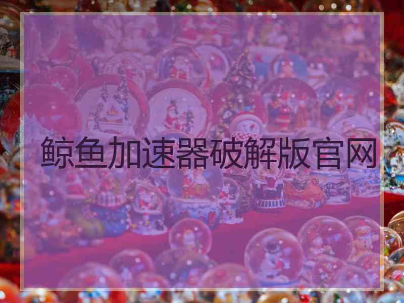 鲸鱼加速器破解版官网
