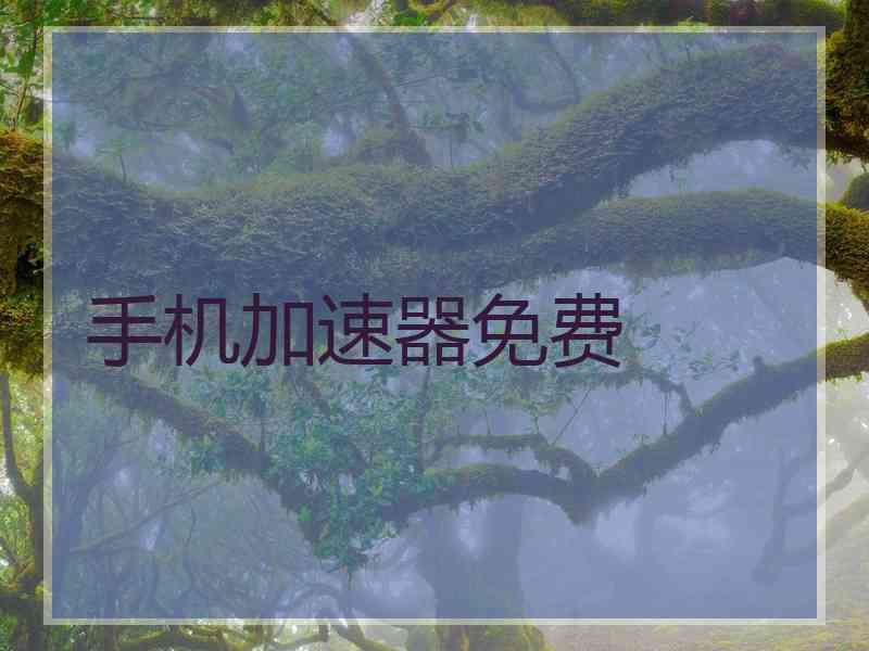 手机加速器免费