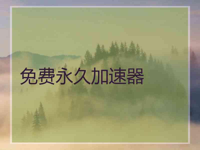 免费永久加速器