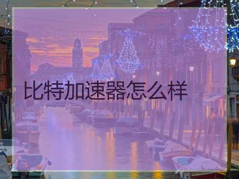 比特加速器怎么样