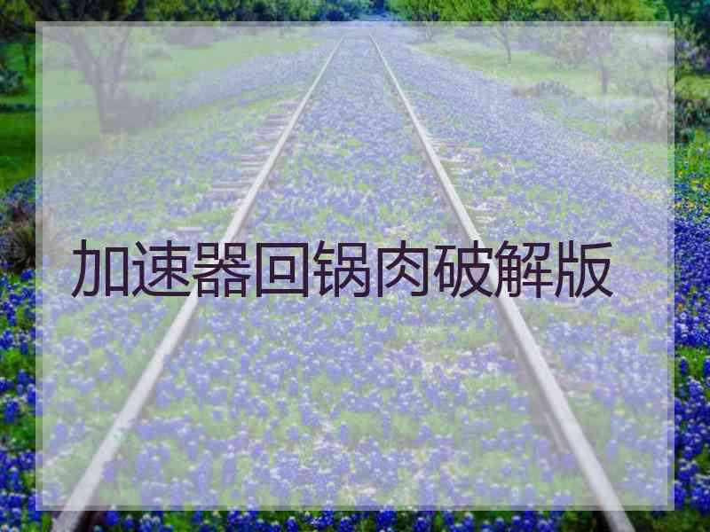 加速器回锅肉破解版