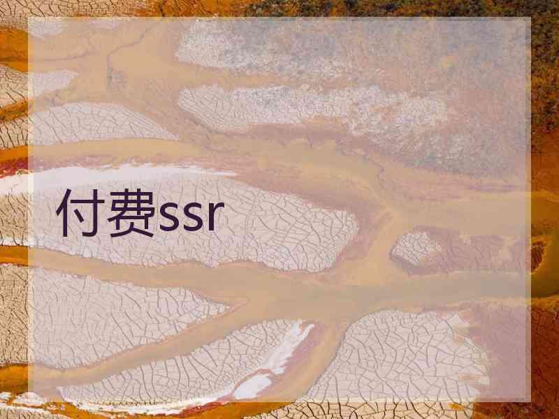 付费ssr