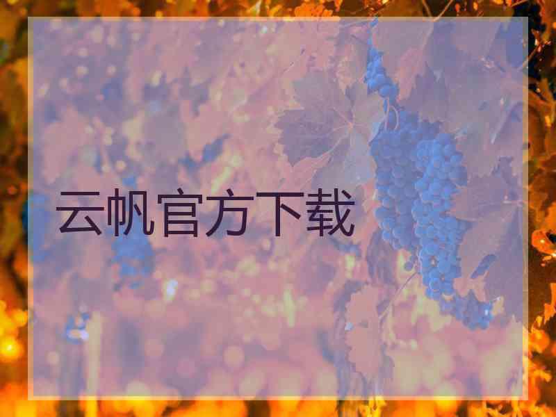云帆官方下载