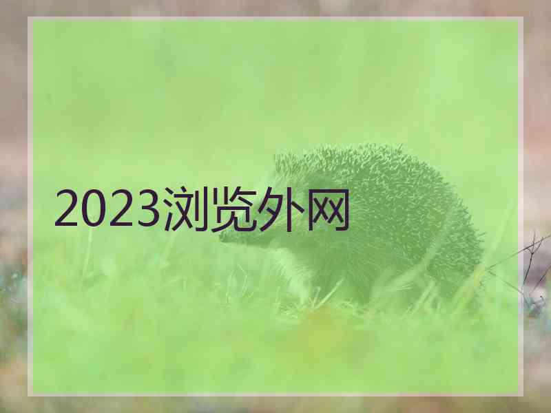 2023浏览外网