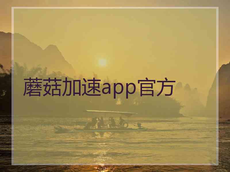蘑菇加速app官方