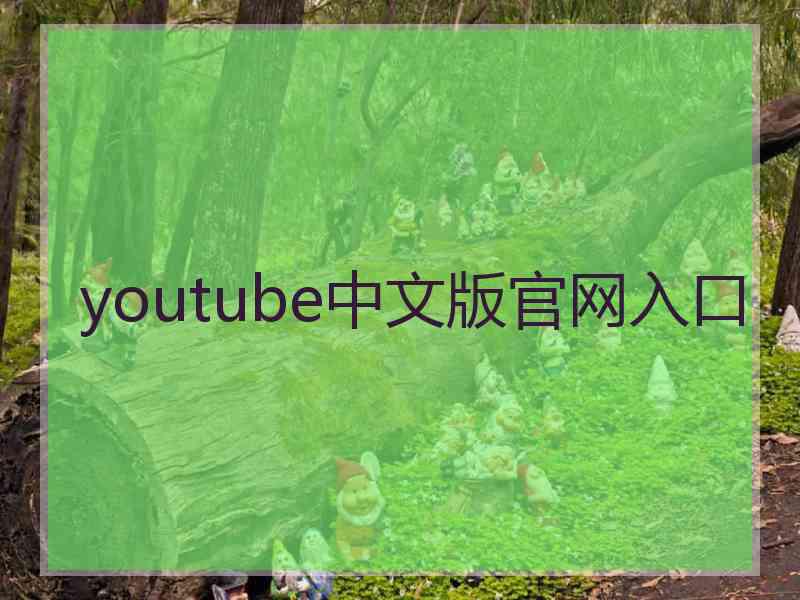 youtube中文版官网入口