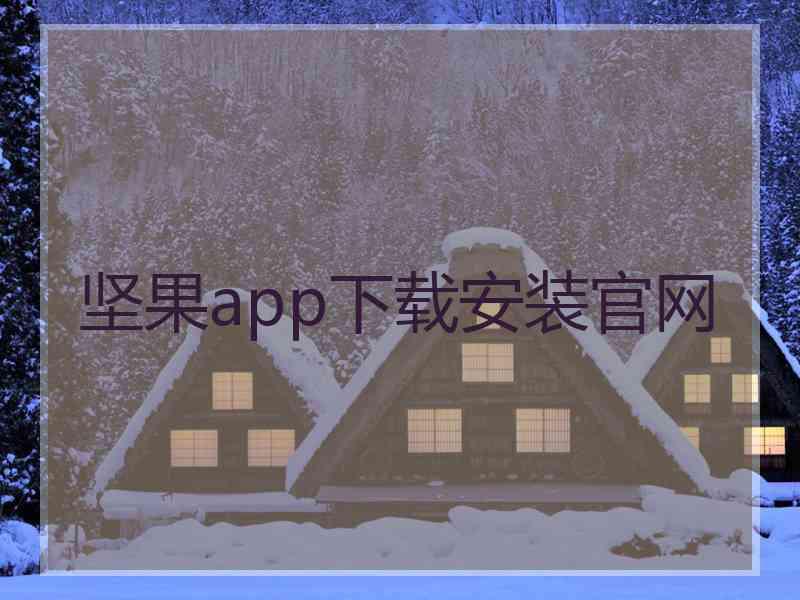 坚果app下载安装官网