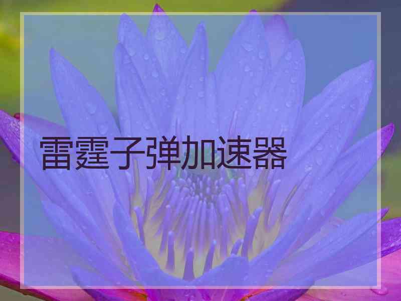 雷霆子弹加速器