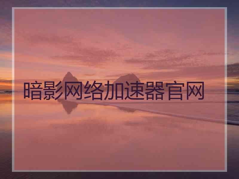 暗影网络加速器官网