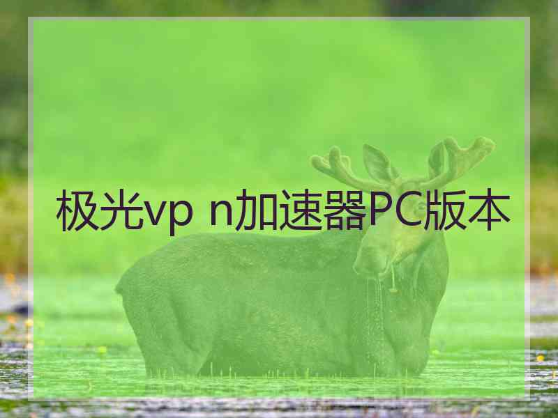 极光vp n加速器PC版本
