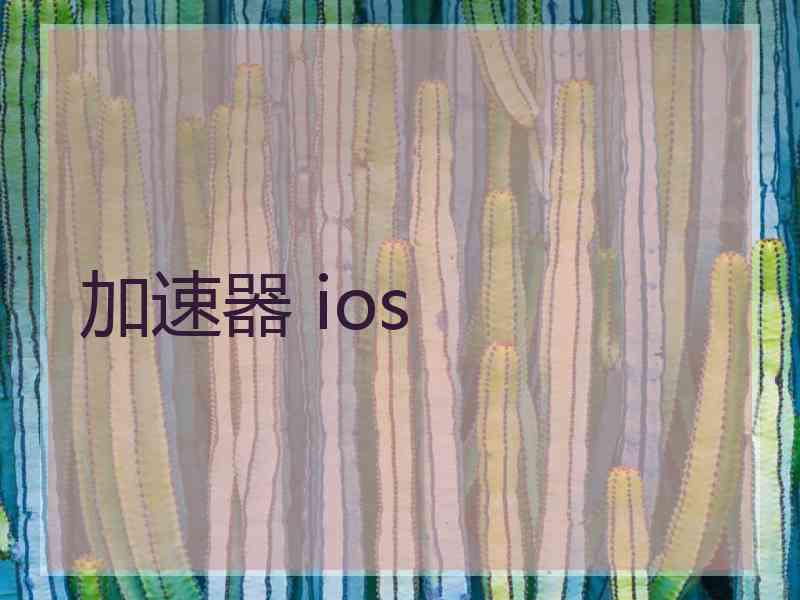 加速器 ios