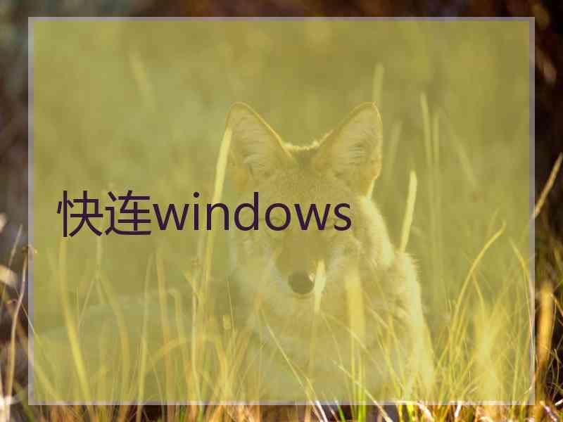 快连windows